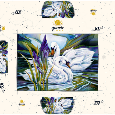 Darstellung des Puzzle Motivs Everlasting Love 100 Puzzle Schachtel 3D Modell