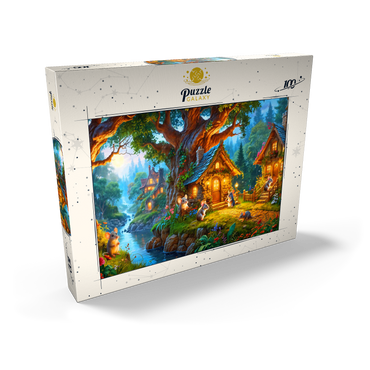 Darstellung des Puzzle Motivs Mice Cottage Retreat 100 Puzzle Schachtel Ansicht2