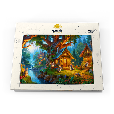 Darstellung des Puzzle Motivs Mice Cottage Retreat 200 Puzzle Schachtel Ansicht3