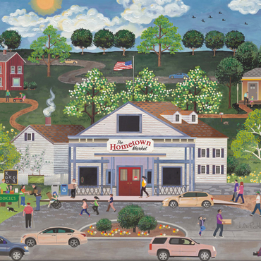 Darstellung des Puzzle Motivs American Girl's Day Out 1000 Puzzle 3D Modell