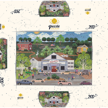 Darstellung des Puzzle Motivs American Girl's Day Out 200 Puzzle Schachtel 3D Modell
