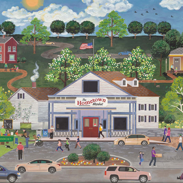 Darstellung des Puzzle Motivs American Girl's Day Out 500 Puzzle 3D Modell