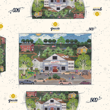 Darstellung des Puzzle Motivs American Girl's Day Out 500 Puzzle Schachtel 3D Modell