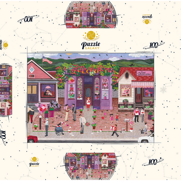 Darstellung des Puzzle Motivs Be Mine 100 Puzzle Schachtel 3D Modell