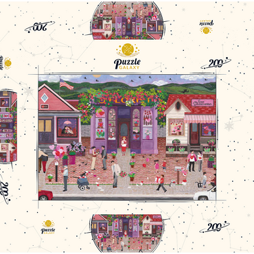 Darstellung des Puzzle Motivs Be Mine 200 Puzzle Schachtel 3D Modell