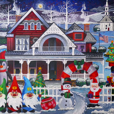 Darstellung des Puzzle Motivs Inflatable Christmas 1000 Puzzle 3D Modell