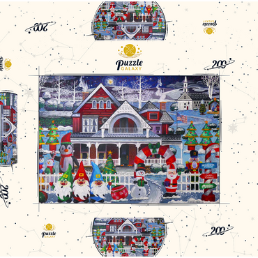 Darstellung des Puzzle Motivs Inflatable Christmas 200 Puzzle Schachtel 3D Modell