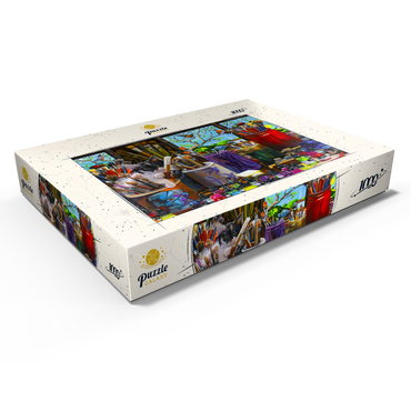 Darstellung des Puzzle Motivs Art Studio 1000 Puzzle Schachtel Ansicht1