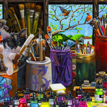 Darstellung des Puzzle Motivs Art Studio 1000 Puzzle 3D Modell