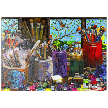 Darstellung des Puzzle Motivs puzzleplate Art Studio 500 Puzzle
