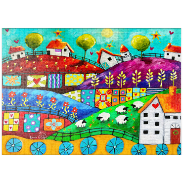 Darstellung des Puzzle Motivs puzzleplate Country life 1000 Puzzle