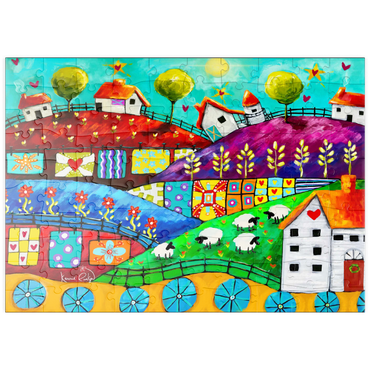 Darstellung des Puzzle Motivs puzzleplate Country life 100 Puzzle