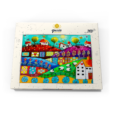 Darstellung des Puzzle Motivs Country life 200 Puzzle Schachtel Ansicht3