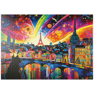 Darstellung des Puzzle Motivs puzzleplate Midnight in Paris 2 1000 Puzzle