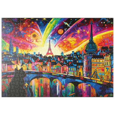 Darstellung des Puzzle Motivs puzzleplate Midnight in Paris 2 500 Puzzle
