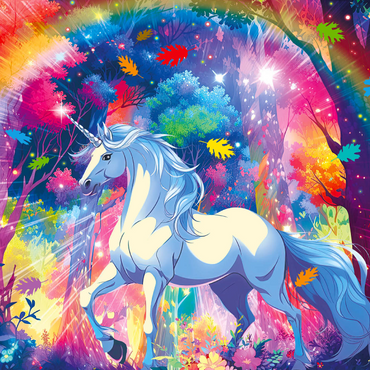 Darstellung des Puzzle Motivs Magic Forest 1000 Puzzle 3D Modell