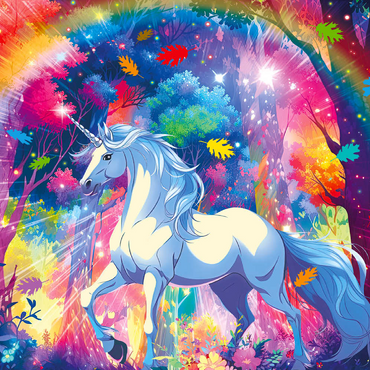 Darstellung des Puzzle Motivs Magic Forest 200 Puzzle 3D Modell