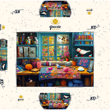 Darstellung des Puzzle Motivs Final Craft 2 100 Puzzle Schachtel 3D Modell