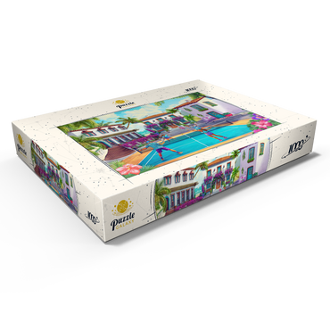Darstellung des Puzzle Motivs Pickleball 1000 Puzzle Schachtel Ansicht1