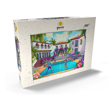 Darstellung des Puzzle Motivs Pickleball 1000 Puzzle Schachtel Ansicht2