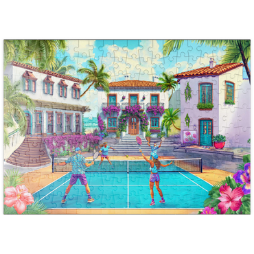 Darstellung des Puzzle Motivs puzzleplate Pickleball 200 Puzzle