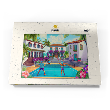 Darstellung des Puzzle Motivs Pickleball 500 Puzzle Schachtel Ansicht3