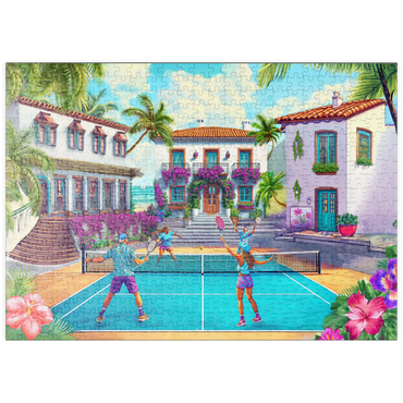 Darstellung des Puzzle Motivs puzzleplate Pickleball 500 Puzzle