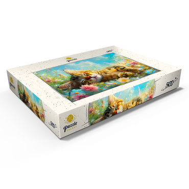 Darstellung des Puzzle Motivs Sleeping Kitten 1 500 Puzzle Schachtel Ansicht1