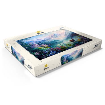 Darstellung des Puzzle Motivs Forest Deer 200 Puzzle Schachtel Ansicht1