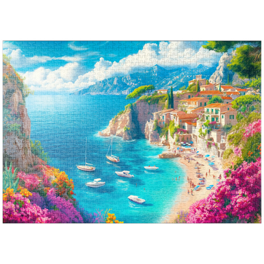 Darstellung des Puzzle Motivs puzzleplate Summer Coast 1000 Puzzle