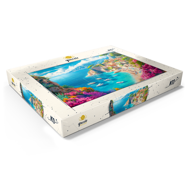 Darstellung des Puzzle Motivs Summer Coast 100 Puzzle Schachtel Ansicht1