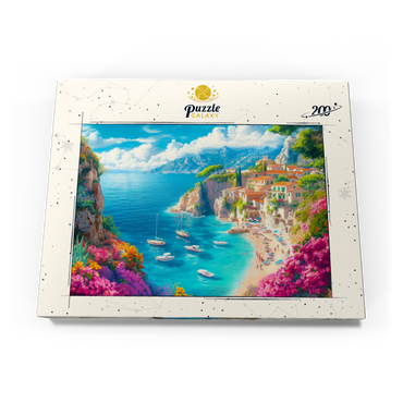 Darstellung des Puzzle Motivs Summer Coast 200 Puzzle Schachtel Ansicht3