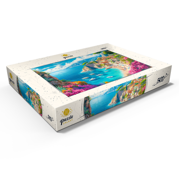 Darstellung des Puzzle Motivs Summer Coast 500 Puzzle Schachtel Ansicht1