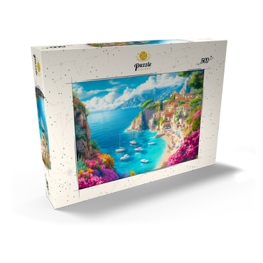 Darstellung des Puzzle Motivs Summer Coast 500 Puzzle Schachtel Ansicht2