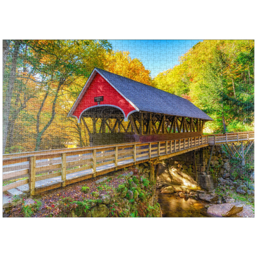 Darstellung des Puzzle Motivs puzzleplate Autumn in Flume Gorge 1000 Puzzle