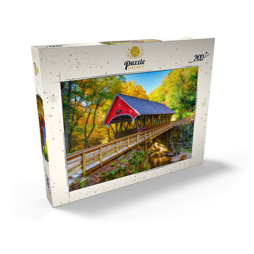 Darstellung des Puzzle Motivs Autumn in Flume Gorge 200 Puzzle Schachtel Ansicht2