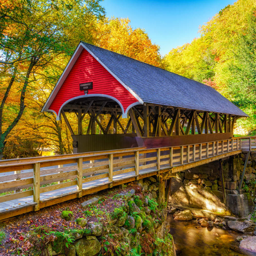 Darstellung des Puzzle Motivs Autumn in Flume Gorge 200 Puzzle 3D Modell