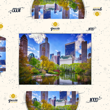 Darstellung des Puzzle Motivs Central Park South from Gapstow Bridge 1000 Puzzle Schachtel 3D Modell