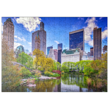 Darstellung des Puzzle Motivs puzzleplate Central Park South from Gapstow Bridge 200 Puzzle