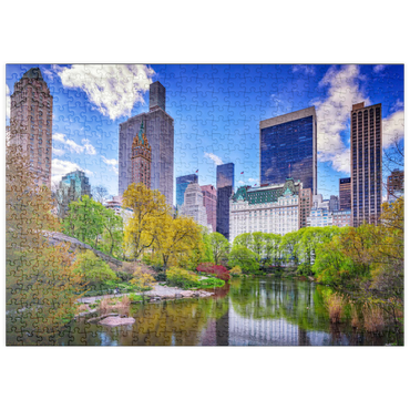 Darstellung des Puzzle Motivs puzzleplate Central Park South from Gapstow Bridge 500 Puzzle