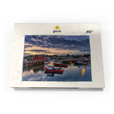 Darstellung des Puzzle Motivs Dawn in the Harbor 1000 Puzzle Schachtel Ansicht3