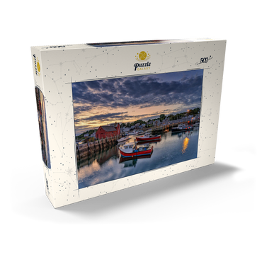 Darstellung des Puzzle Motivs Dawn in the Harbor 500 Puzzle Schachtel Ansicht2