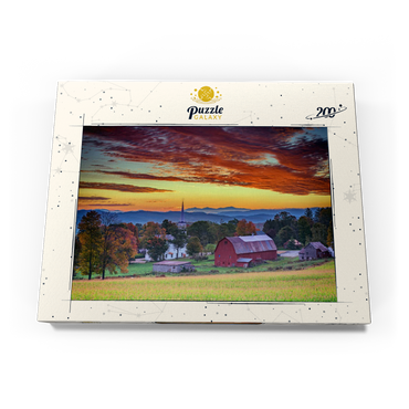 Darstellung des Puzzle Motivs Dawn in Peacham, VT 200 Puzzle Schachtel Ansicht3