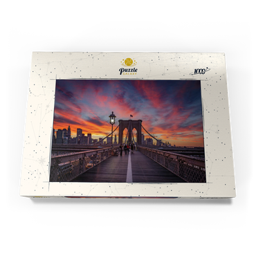 Darstellung des Puzzle Motivs Brooklyn Sunset 1000 Puzzle Schachtel Ansicht3