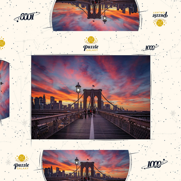Darstellung des Puzzle Motivs Brooklyn Sunset 1000 Puzzle Schachtel 3D Modell