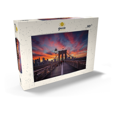Darstellung des Puzzle Motivs Brooklyn Sunset 500 Puzzle Schachtel Ansicht2