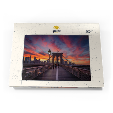 Darstellung des Puzzle Motivs Brooklyn Sunset 500 Puzzle Schachtel Ansicht3