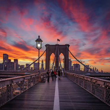 Darstellung des Puzzle Motivs Brooklyn Sunset 500 Puzzle 3D Modell