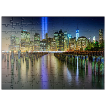 Darstellung des Puzzle Motivs puzzleplate NYC Tribute Lights 100 Puzzle