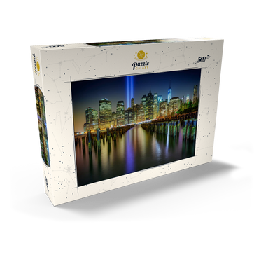 Darstellung des Puzzle Motivs NYC Tribute Lights 500 Puzzle Schachtel Ansicht2
